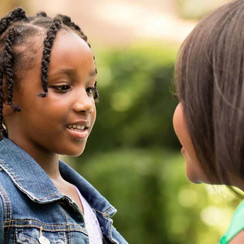 Two children playing